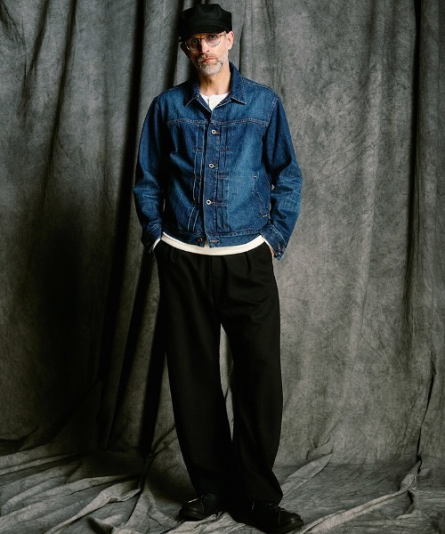 wjk(ダヴルジェイケイ)の「mj11528- denim jacket type1 (used) デニムジャケット(2092 dn91j)(デニムジャケット・メンズ・チャコールグレー/インディゴブルー・S/M/L/XL)」の5枚目の写真