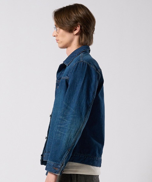 wjk(ダヴルジェイケイ)の「mj11528- denim jacket type1 (used) デニムジャケット(2092 dn91j)(デニムジャケット・メンズ・チャコールグレー/インディゴブルー・S/M/L/XL)」の8枚目の写真
