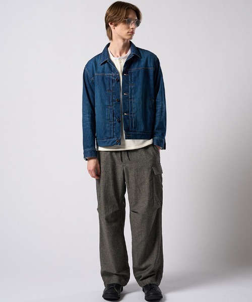 wjk(ダヴルジェイケイ)の「mj11528- denim jacket type1 (used) デニムジャケット(2092 dn91j)(デニムジャケット・メンズ・チャコールグレー/インディゴブルー・S/M/L/XL)」の10枚目の写真