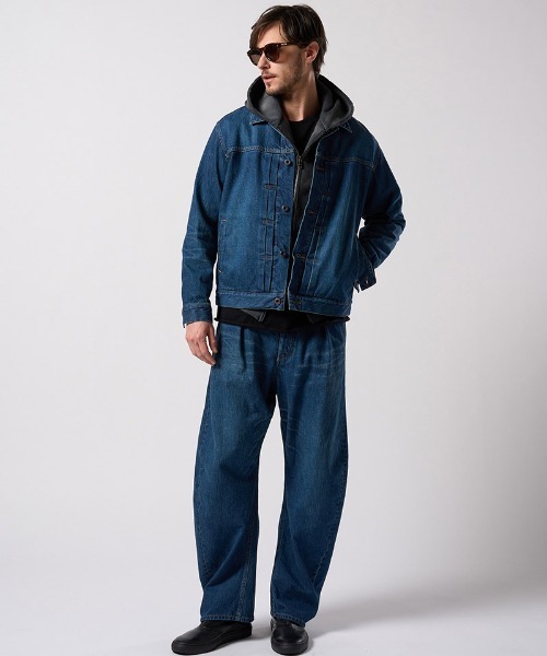 wjk(ダヴルジェイケイ)の「mj11528- denim jacket type1 (used) デニムジャケット(2092 dn91j)(デニムジャケット・メンズ・チャコールグレー/インディゴブルー・S/M/L/XL)」の11枚目の写真