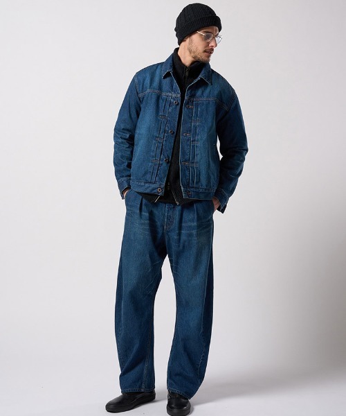 wjk(ダヴルジェイケイ)の「mj11528- denim jacket type1 (used) デニムジャケット(2092 dn91j)(デニムジャケット・メンズ・チャコールグレー/インディゴブルー・S/M/L/XL)」の12枚目の写真