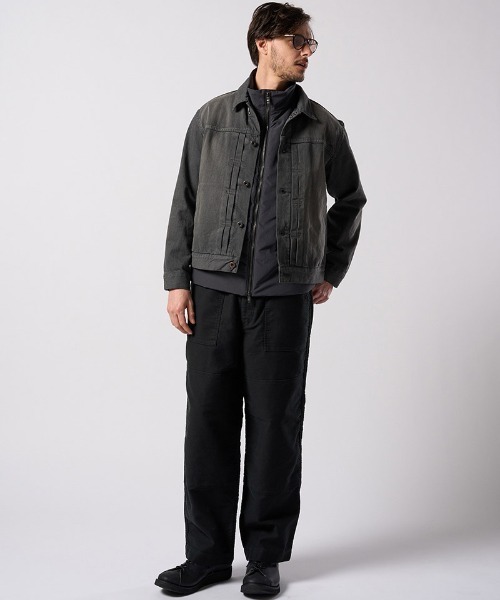 wjk(ダヴルジェイケイ)の「mj11528- denim jacket type1 (used) デニムジャケット(2092 dn91j)(デニムジャケット・メンズ・チャコールグレー/インディゴブルー・S/M/L/XL)」の17枚目の写真