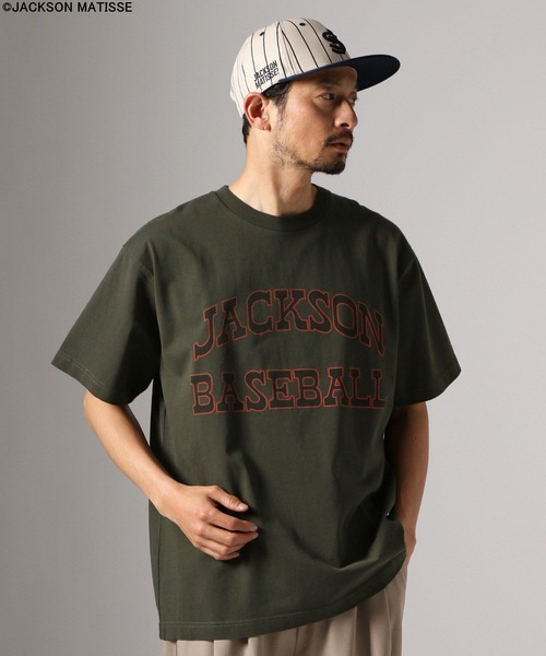 JACKSON MATISSE(ジャクソンマティス)の「【JACKSON MATISSE/BAYFLOW】アメリカンベースボールTEE(Tシャツ/カットソー・メンズ・オフホワイト/チャコール/ピンク・LARGE/MEDIUM)」の8枚目の写真