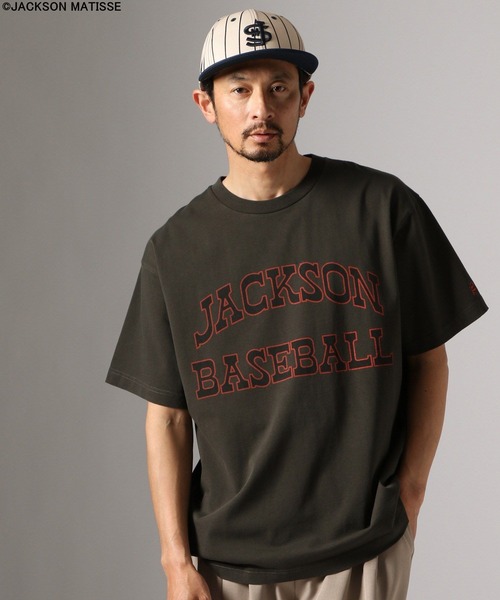 JACKSON MATISSE(ジャクソンマティス)の「【JACKSON MATISSE/BAYFLOW】アメリカンベースボールTEE(Tシャツ/カットソー・メンズ・オフホワイト/チャコール/ピンク・LARGE/MEDIUM)」の9枚目の写真