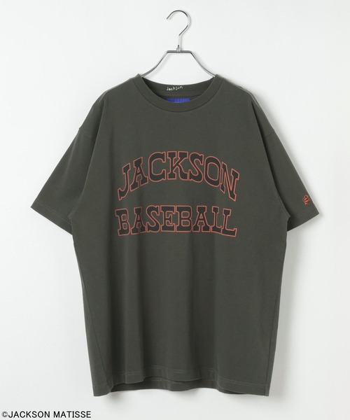 JACKSON MATISSE(ジャクソンマティス)の「【JACKSON MATISSE/BAYFLOW】アメリカンベースボールTEE(Tシャツ/カットソー・メンズ・オフホワイト/チャコール/ピンク・LARGE/MEDIUM)」の6枚目の写真