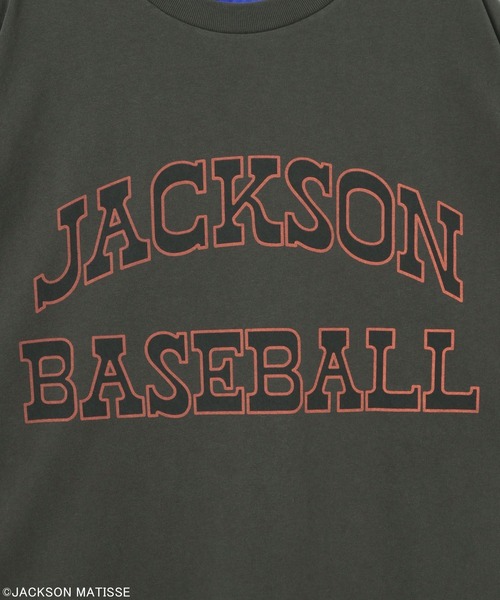 JACKSON MATISSE(ジャクソンマティス)の「【JACKSON MATISSE/BAYFLOW】アメリカンベースボールTEE(Tシャツ/カットソー・メンズ・オフホワイト/チャコール/ピンク・LARGE/MEDIUM)」の7枚目の写真