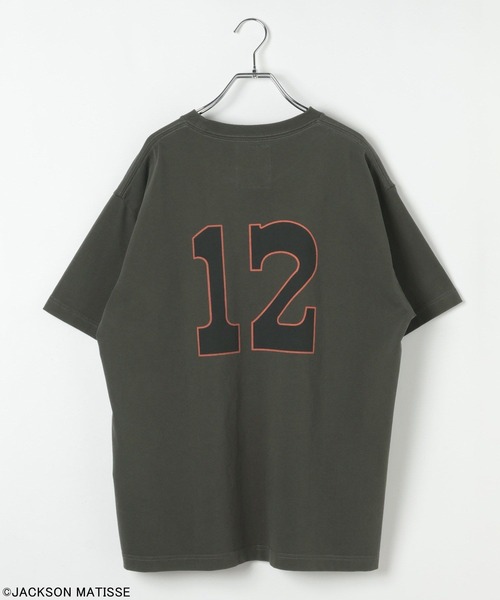 JACKSON MATISSE(ジャクソンマティス)の「【JACKSON MATISSE/BAYFLOW】アメリカンベースボールTEE(Tシャツ/カットソー・メンズ・オフホワイト/チャコール/ピンク・LARGE/MEDIUM)」の10枚目の写真