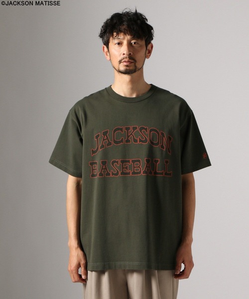 JACKSON MATISSE(ジャクソンマティス)の「【JACKSON MATISSE/BAYFLOW】アメリカンベースボールTEE(Tシャツ/カットソー・メンズ・オフホワイト/チャコール/ピンク・LARGE/MEDIUM)」の14枚目の写真