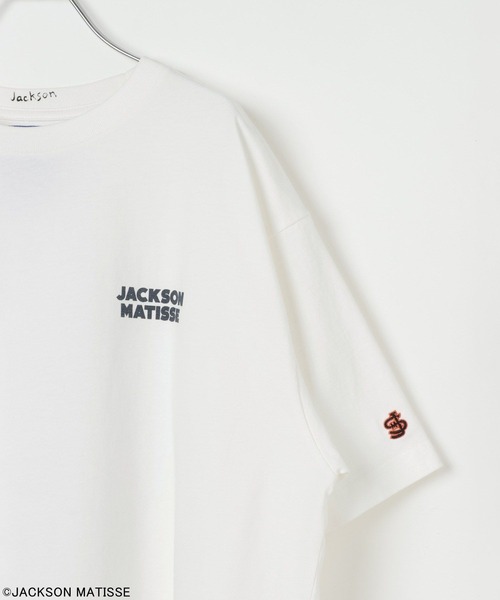 JACKSON MATISSE(ジャクソンマティス)の「【JACKSON MATISSE/BAYFLOW】アメリカンベースボールTEE(Tシャツ/カットソー・メンズ・オフホワイト/チャコール/ピンク・LARGE/MEDIUM)」の12枚目の写真