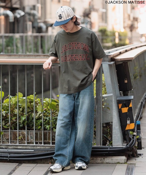 JACKSON MATISSE(ジャクソンマティス)の「【JACKSON MATISSE/BAYFLOW】アメリカンベースボールTEE(Tシャツ/カットソー・メンズ・オフホワイト/チャコール/ピンク・LARGE/MEDIUM)」の19枚目の写真