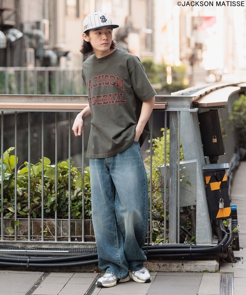 JACKSON MATISSE(ジャクソンマティス)の「【JACKSON MATISSE/BAYFLOW】アメリカンベースボールTEE(Tシャツ/カットソー・メンズ・オフホワイト/チャコール/ピンク・LARGE/MEDIUM)」の20枚目の写真