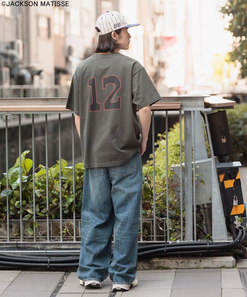 JACKSON MATISSE(ジャクソンマティス)の「【JACKSON MATISSE/BAYFLOW】アメリカンベースボールTEE(Tシャツ/カットソー・メンズ・オフホワイト/チャコール/ピンク・LARGE/MEDIUM)」の21枚目の写真