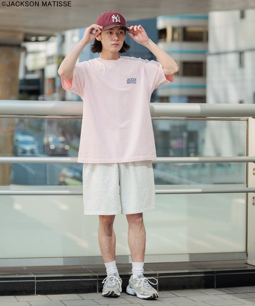 JACKSON MATISSE(ジャクソンマティス)の「【JACKSON MATISSE/BAYFLOW】アメリカンベースボールTEE(Tシャツ/カットソー・メンズ・オフホワイト/チャコール/ピンク・LARGE/MEDIUM)」の8枚目の写真