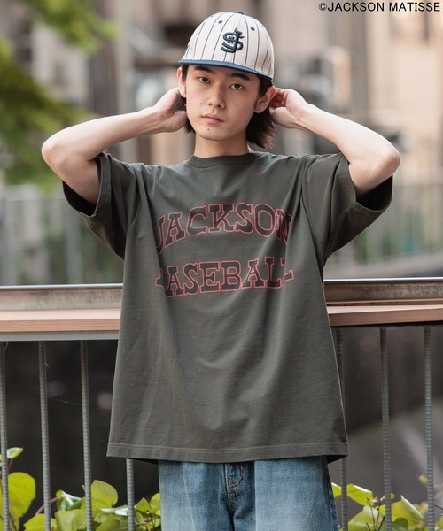 JACKSON MATISSE(ジャクソンマティス)の「【JACKSON MATISSE/BAYFLOW】アメリカンベースボールTEE(Tシャツ/カットソー・メンズ・オフホワイト/チャコール/ピンク・LARGE/MEDIUM)」の22枚目の写真