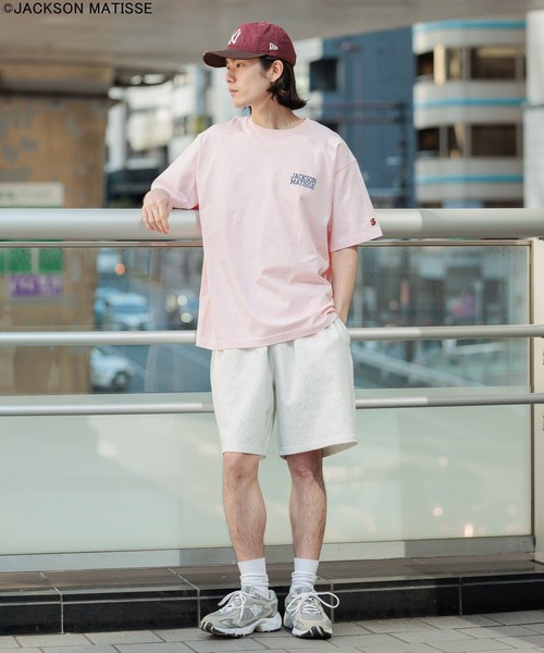 JACKSON MATISSE(ジャクソンマティス)の「【JACKSON MATISSE/BAYFLOW】アメリカンベースボールTEE(Tシャツ/カットソー・メンズ・オフホワイト/チャコール/ピンク・LARGE/MEDIUM)」の7枚目の写真