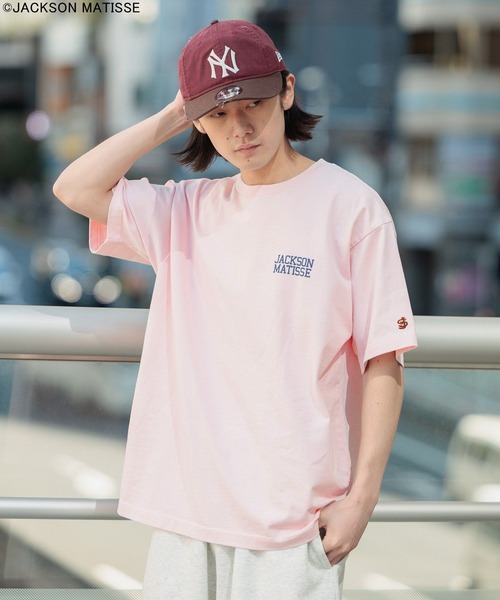 JACKSON MATISSE(ジャクソンマティス)の「【JACKSON MATISSE/BAYFLOW】アメリカンベースボールTEE(Tシャツ/カットソー・メンズ・オフホワイト/チャコール/ピンク・LARGE/MEDIUM)」の11枚目の写真