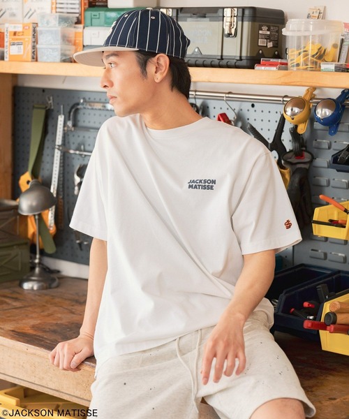 JACKSON MATISSE(ジャクソンマティス)の「【JACKSON MATISSE/BAYFLOW】アメリカンベースボールTEE(Tシャツ/カットソー・メンズ・オフホワイト/チャコール/ピンク・LARGE/MEDIUM)」の17枚目の写真