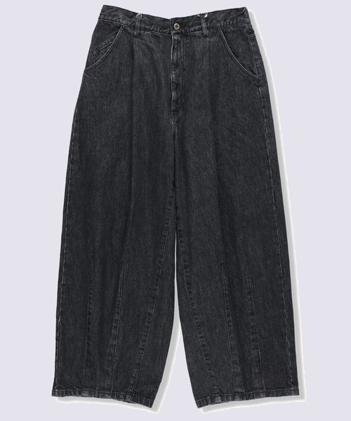 is-ness(イズネス)の「【is-ness/イズネス】5PK BALLOON PANTS(Enzyme Wash)(デニムパンツ・メンズ・ブラック/ダークインディゴブルー・M/L)」の6枚目の写真