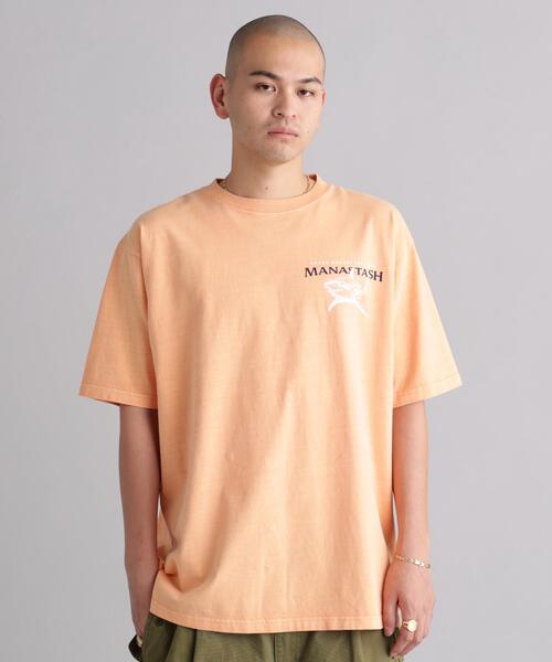 MANASTASH(マナスタッシュ)の「MANASTASH/マナスタッシュ PUMICE TEE SHARK(Tシャツ/カットソー・メンズ・ブラック/ホワイト/オレンジ・S/XL/M/L)」の19枚目の写真