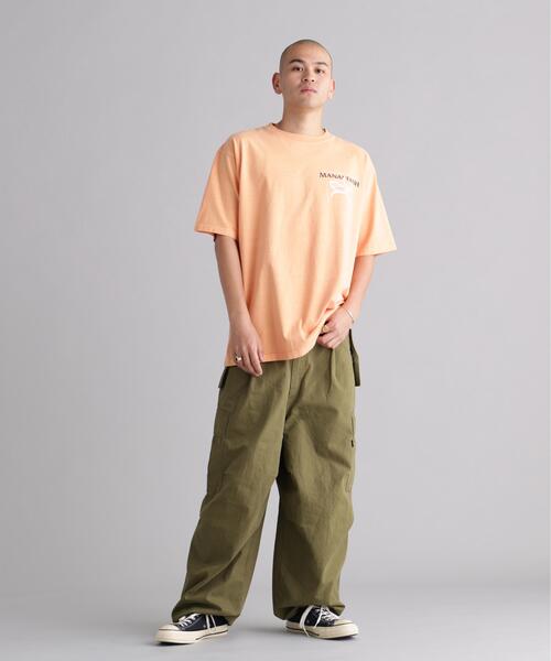 MANASTASH(マナスタッシュ)の「MANASTASH/マナスタッシュ PUMICE TEE SHARK(Tシャツ/カットソー・メンズ・ブラック/ホワイト/オレンジ・S/XL/M/L)」の21枚目の写真