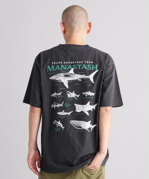 MANASTASH/マナスタッシュ PUMICE TEE SHARK（Tシャツ/カットソー