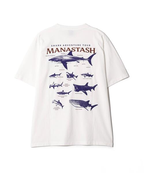 MANASTASH(マナスタッシュ)の「MANASTASH/マナスタッシュ PUMICE TEE SHARK(Tシャツ/カットソー・メンズ・ブラック/ホワイト/オレンジ・S/XL/M/L)」の22枚目の写真