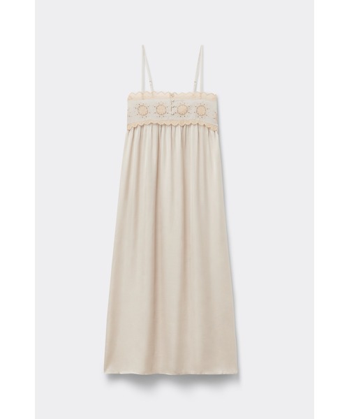 Intimissimi(インティミッシミ)の「Midsummer Dream ビスコースサテン ロングスリップ(ワンピース・レディース・クリーム・S/M/L)」の3枚目の写真
