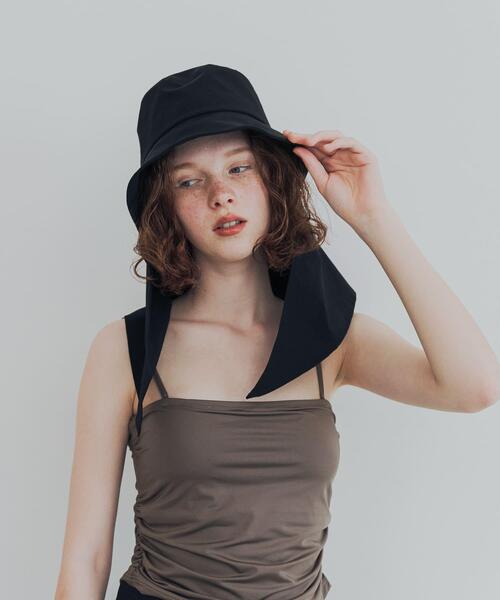 URBAN RESEARCH（アーバンリサーチ）の「『UVカット/撥水』SUN HAT（ハット・レディース・ブラック/ベージュ・-）」の4枚目の写真