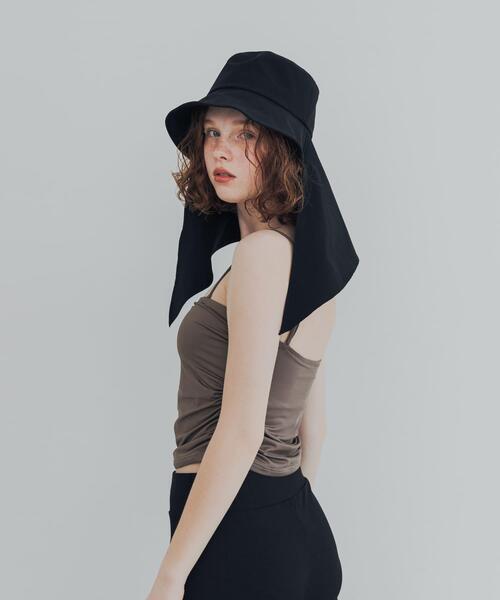 URBAN RESEARCH（アーバンリサーチ）の「『UVカット/撥水』SUN HAT（ハット・レディース・ブラック/ベージュ・-）」の6枚目の写真