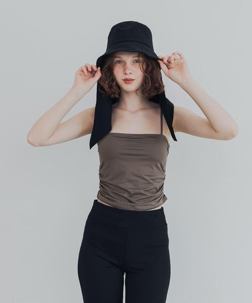 URBAN RESEARCH（アーバンリサーチ）の「『UVカット/撥水』SUN HAT（ハット・レディース・ブラック/ベージュ・-）」の7枚目の写真