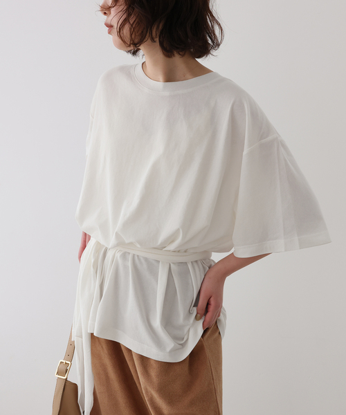 Plus by ONIT/オニット SLOBE別注 スカーフ付Tシャツ（Tシャツ