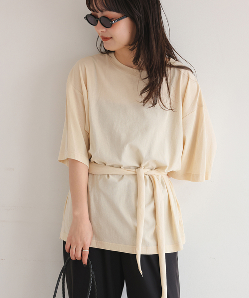 Plus by ONIT/オニット SLOBE別注 スカーフ付Tシャツ（Tシャツ