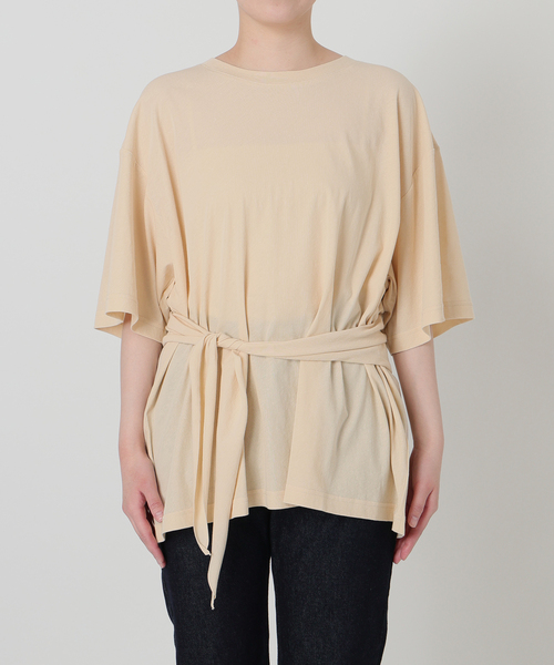 SLOBE IENA(スローブイエナ)の「Plus by ONIT/オニット SLOBE別注 スカーフ付Tシャツ(Tシャツ/カットソー・レディース・ベージュ系その他/ホワイト・FREE)」の20枚目の写真