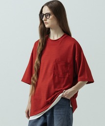 SLICK（スリック）の「【SLICK スリック】Super 100s Wool Jersey Pocket T-shirt スーパー100’s ウール天竺 ポケットTシャツ（Tシャツ/カットソー）」