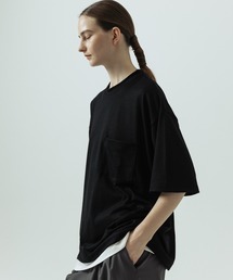SLICK（スリック）の「【SLICK スリック】Super 100s Wool Jersey Pocket T-shirt スーパー100’s ウール天竺 ポケットTシャツ（Tシャツ/カットソー）」
