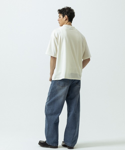 SLICK(スリック)の「【SLICK/スリック】Super 100s Wool Jersey Pocket T-shirt/スーパー100’s ウール天竺 ポケットTシャツ(Tシャツ/カットソー・メンズ・キナリ/レッド/ブラック・1/2/3)」の10枚目の写真
