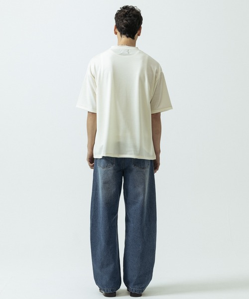 SLICK(スリック)の「【SLICK/スリック】Super 100s Wool Jersey Pocket T-shirt/スーパー100’s ウール天竺 ポケットTシャツ(Tシャツ/カットソー・メンズ・キナリ/レッド/ブラック・1/2/3)」の13枚目の写真