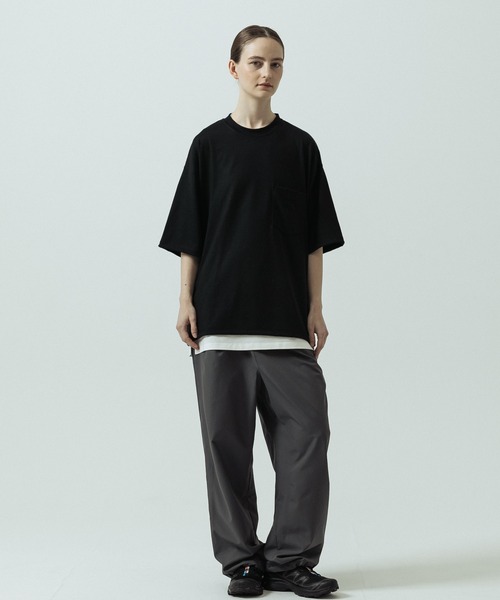SLICK(スリック)の「【SLICK/スリック】Super 100s Wool Jersey Pocket T-shirt/スーパー100’s ウール天竺 ポケットTシャツ(Tシャツ/カットソー・メンズ・キナリ/レッド/ブラック・1/2/3)」の21枚目の写真