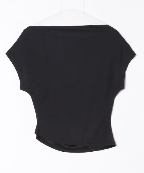 FREE STYLISTS（フリー スタイリスト）の「YUGA_YGMC　　Korean-style  Off-shoulder top（Tシャツ/カットソー・レディース・ブラック/ブラウン/オフホワイト・FREE）」の4枚目の写真