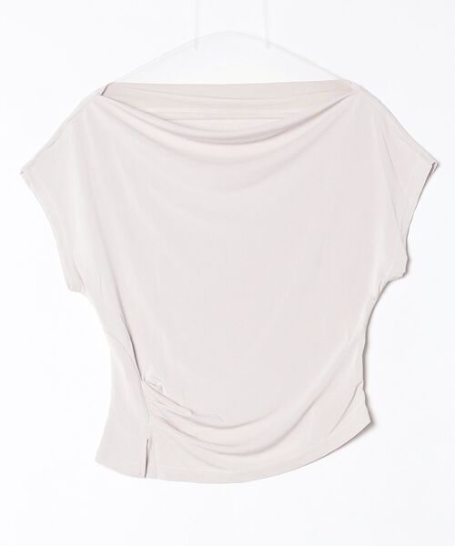 FREE STYLISTS（フリー スタイリスト）の「YUGA_YGMC　　Korean-style  Off-shoulder top（Tシャツ/カットソー・レディース・ブラック/ブラウン/オフホワイト・FREE）」の5枚目の写真
