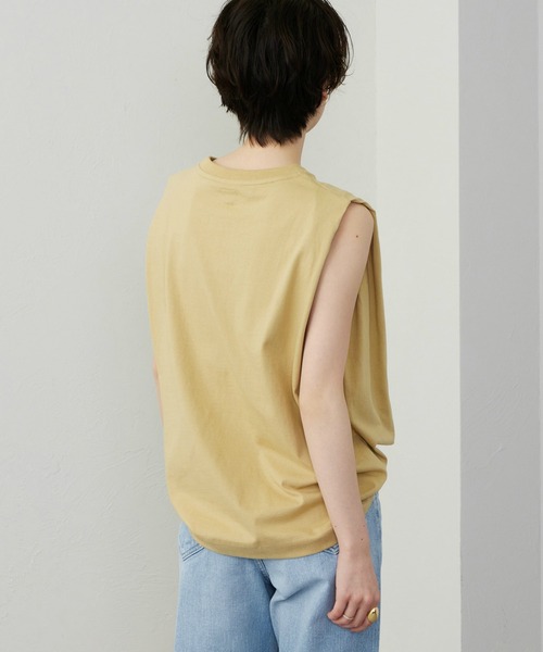 Lee(リー)の「Lee/リー Leeロゴ ノースリーブTシャツ(Tシャツ/カットソー・レディース・ブラック/ベージュ/グリーン/ホワイト/チャコール・MEDIUM/SMALL)」の18枚目の写真