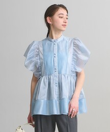 UNITED ARROWS（ユナイテッドアローズ）の「シルキー ギャザー フリルブラウス ‐ウォッシャブル‐（シャツ/ブラウス）」