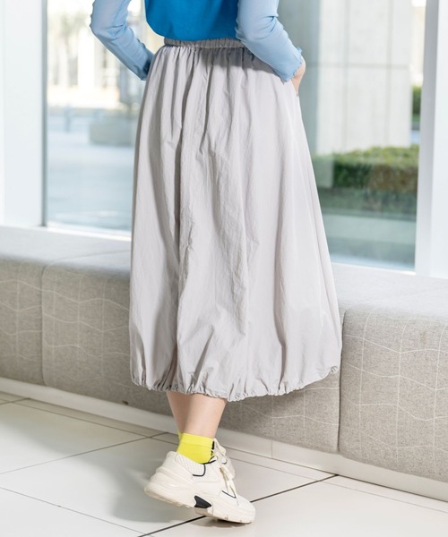 PATRIOT TAXI SELECT(パトリオットタクシーセレクト)の「【KILA MODA】軽量ワッシャー素材バルーンシルエットスカート(スカート・レディース・ブラック/シルバーグレー/ライム・LARGE/LL/3L/MEDIUM)」の6枚目の写真