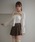 M DOLLY�i�G���h���[�j�́uFront ribbon mila bare top/�t�����g���{���~�� �x�A�g�b�v�i�`���[�u�g�b�v�j�v�b�z���C�g
