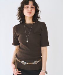 Whim Gazette（ウィムガゼット）の「半袖クルーネックテレコカットソー（Tシャツ/カットソー）」