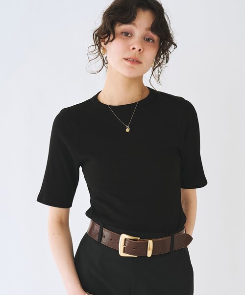 半袖クルーネックテレコカットソー（Tシャツ/カットソー）｜Whim