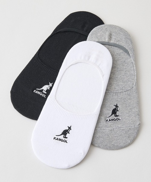 KANGOL(カンゴール)の「【KANGOL/カンゴール】【さりげないロゴ刺繍】スニーカーインソックス ワンポイント 靴から見えない絶妙丈 定番ソックス(ソックス/靴下・メンズ・グレー/ブラック/ホワイト・FREE)」の3枚目の写真