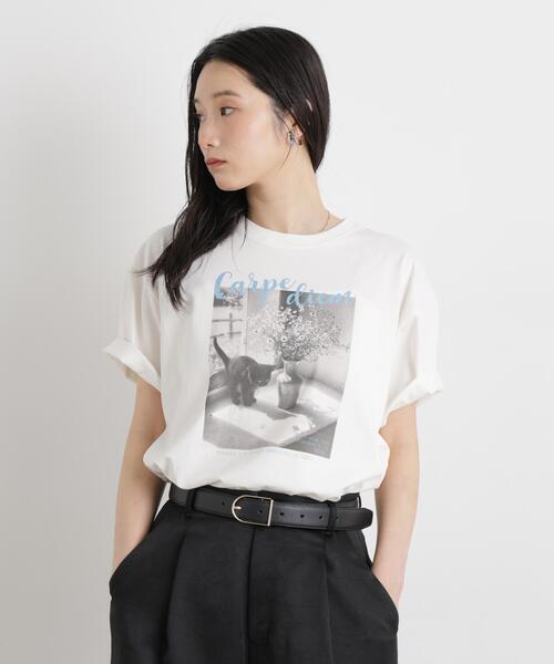 NANO universe(ナノユニバース)の「MINERALTEX(TM)フォトプリントTシャツ(Tシャツ/カットソー・レディース・その他3/その他2/その他1・FREE)」の1枚目の写真