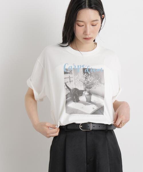 NANO universe(ナノユニバース)の「MINERALTEX(TM)フォトプリントTシャツ(Tシャツ/カットソー・レディース・その他3/その他2/その他1・FREE)」の4枚目の写真