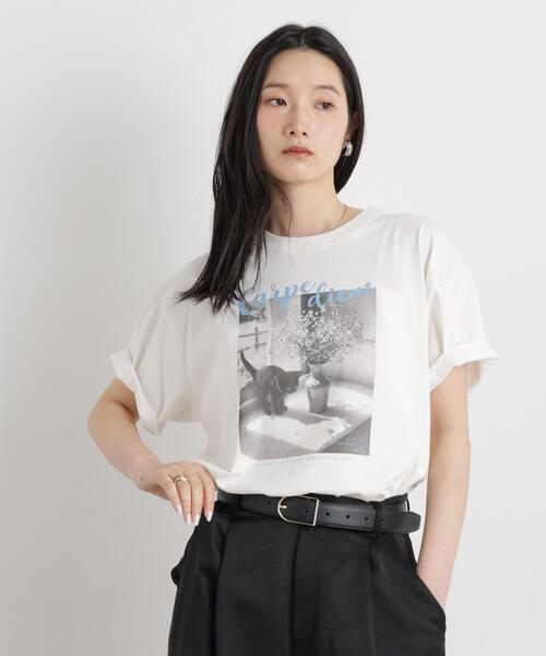 NANO universe(ナノユニバース)の「MINERALTEX(TM)フォトプリントTシャツ(Tシャツ/カットソー・レディース・その他3/その他2/その他1・FREE)」の6枚目の写真